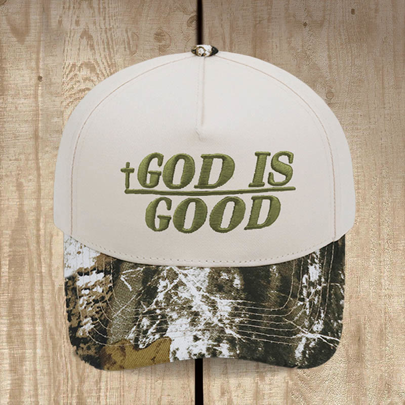 Christianartworkshop God Is Good Two-Tone Baseball Cap: Faith Worn Boldly