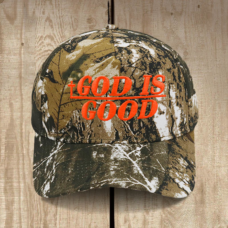 Christianartworkshop God Is Good Two-Tone Baseball Cap: Faith Worn Boldly