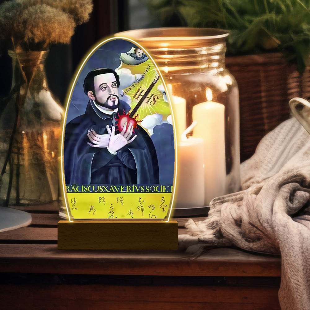 Christianartworkshop Daily Blessing Oval Holy Scenes Night Light: Glowing Halo & Holy Icons