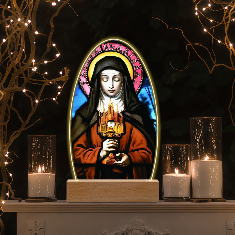 Christianartworkshop Daily Blessing Oval Holy Scenes Night Light: Glowing Halo & Holy Icons