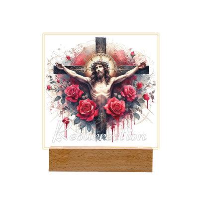 Christianartworkshop Christ Art Scene Night Light: Sacred Icons & Enduring Glow