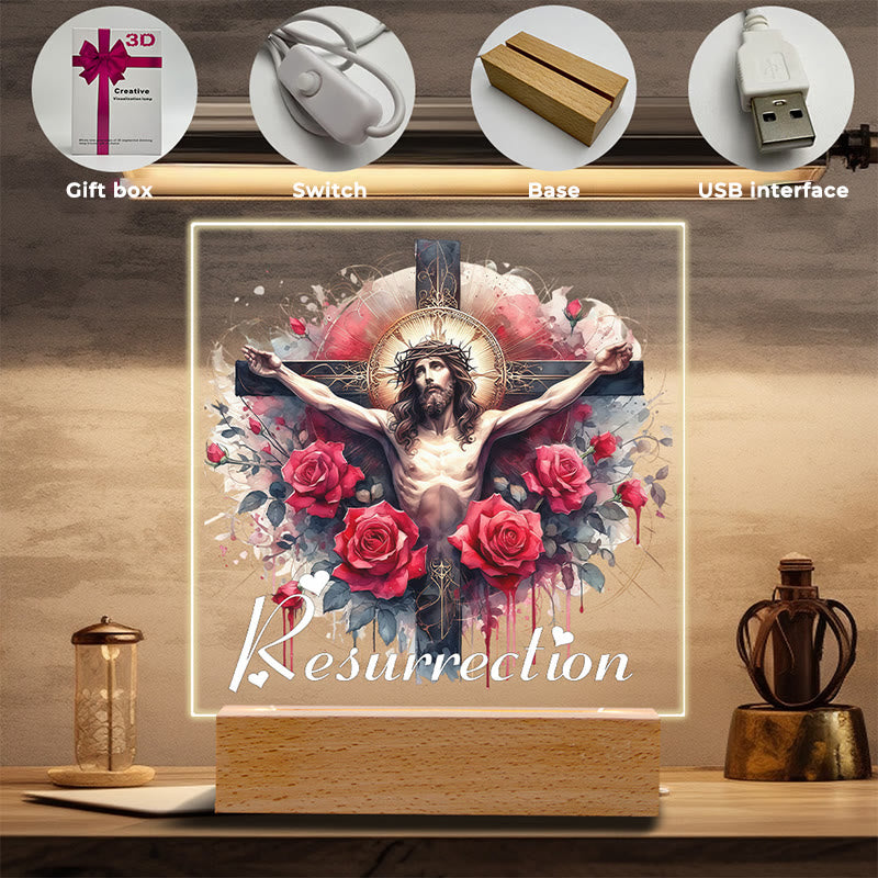 Christianartworkshop Christ Art Scene Night Light: Sacred Icons & Enduring Glow