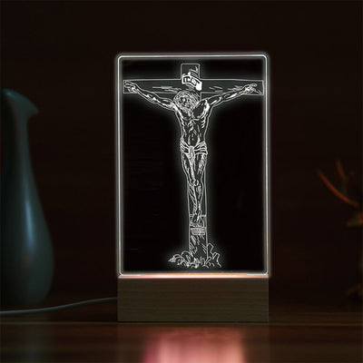 Christianartworkshop Minimalist Sacred Outlines Night Light: Share Divine Bonds