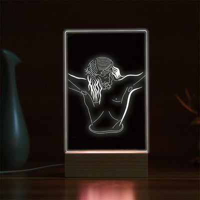Christianartworkshop Minimalist Sacred Outlines Night Light: Share Divine Bonds