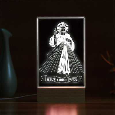 Christianartworkshop Minimalist Sacred Outlines Night Light: Share Divine Bonds