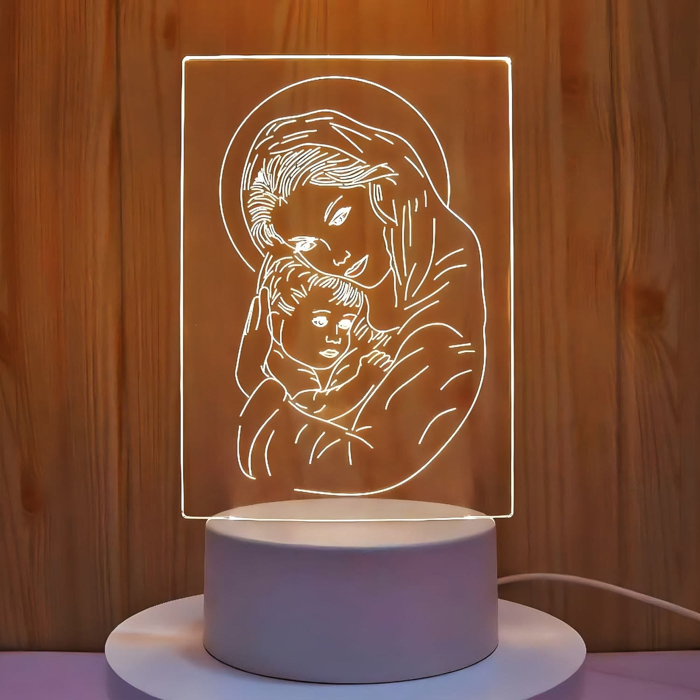 Christianartworkshop Faith-Filled Gift Holy Icons Night Light: Keep Sacred Moments Nearby