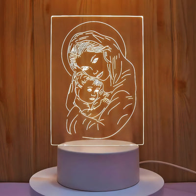 Christianartworkshop Faith-Filled Gift Holy Icons Night Light: Keep Sacred Moments Nearby