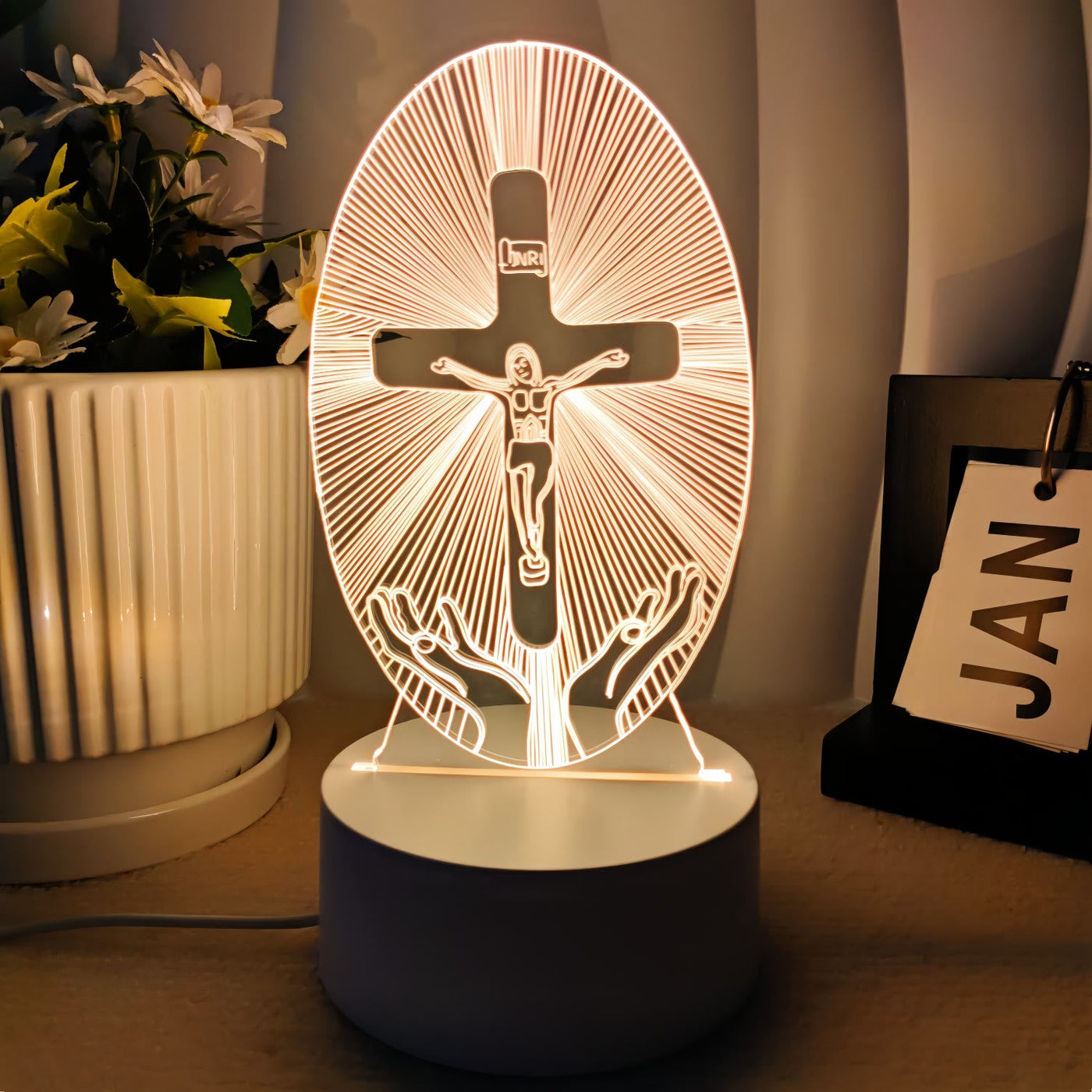 Christianartworkshop Faith-Filled Gift Holy Icons Night Light: Keep Sacred Moments Nearby