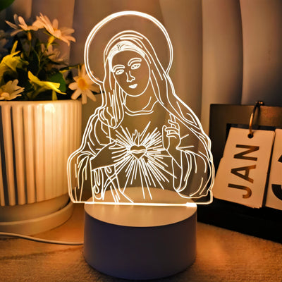 Christianartworkshop Faith-Filled Gift Holy Icons Night Light: Keep Sacred Moments Nearby