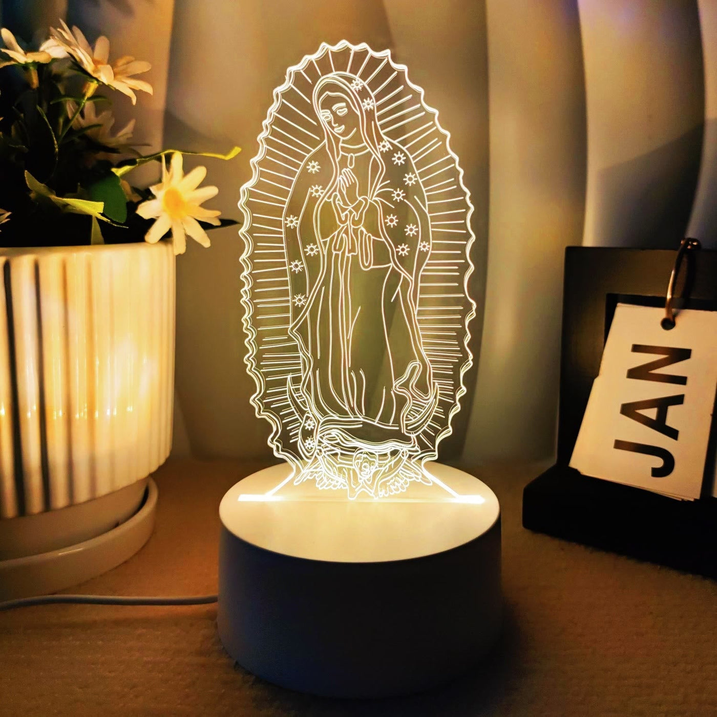 Christianartworkshop Faith-Filled Gift Holy Icons Night Light: Keep Sacred Moments Nearby