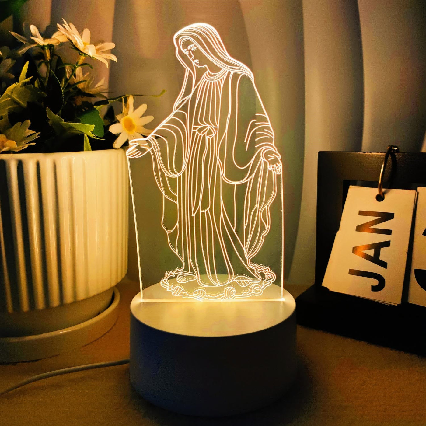 Christianartworkshop Faith-Filled Gift Holy Icons Night Light: Keep Sacred Moments Nearby