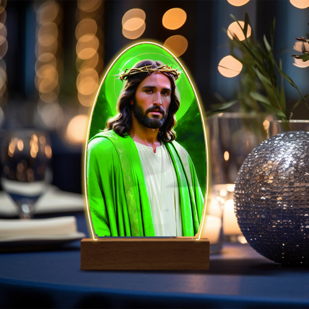 Christianartworkshop Comforting Jesus and Virgin Mary Prayer Moments Night Light