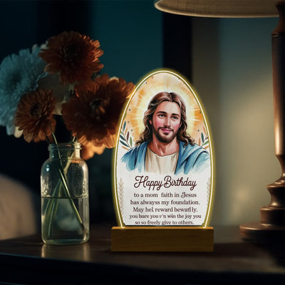 Christianartworkshop Comforting Jesus and Virgin Mary Prayer Moments Night Light