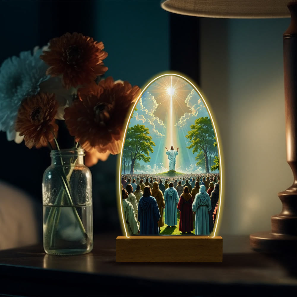 Christianartworkshop Comforting Jesus and Virgin Mary Prayer Moments Night Light