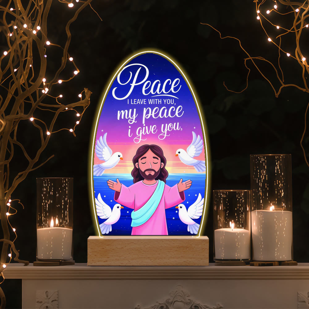 Christianartworkshop Comforting Jesus and Virgin Mary Prayer Moments Night Light