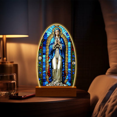 Christianartworkshop Comforting Jesus and Virgin Mary Prayer Moments Night Light