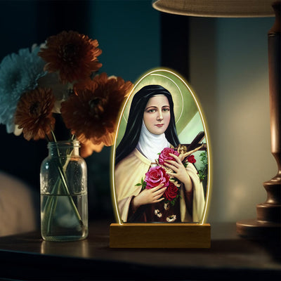 Christianartworkshop Blessed Christian Saints Night Light: Evening Companion for Reflection