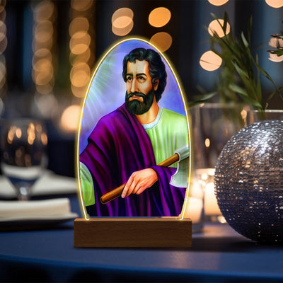 Christianartworkshop Blessed Christian Saints Night Light: Evening Companion for Reflection