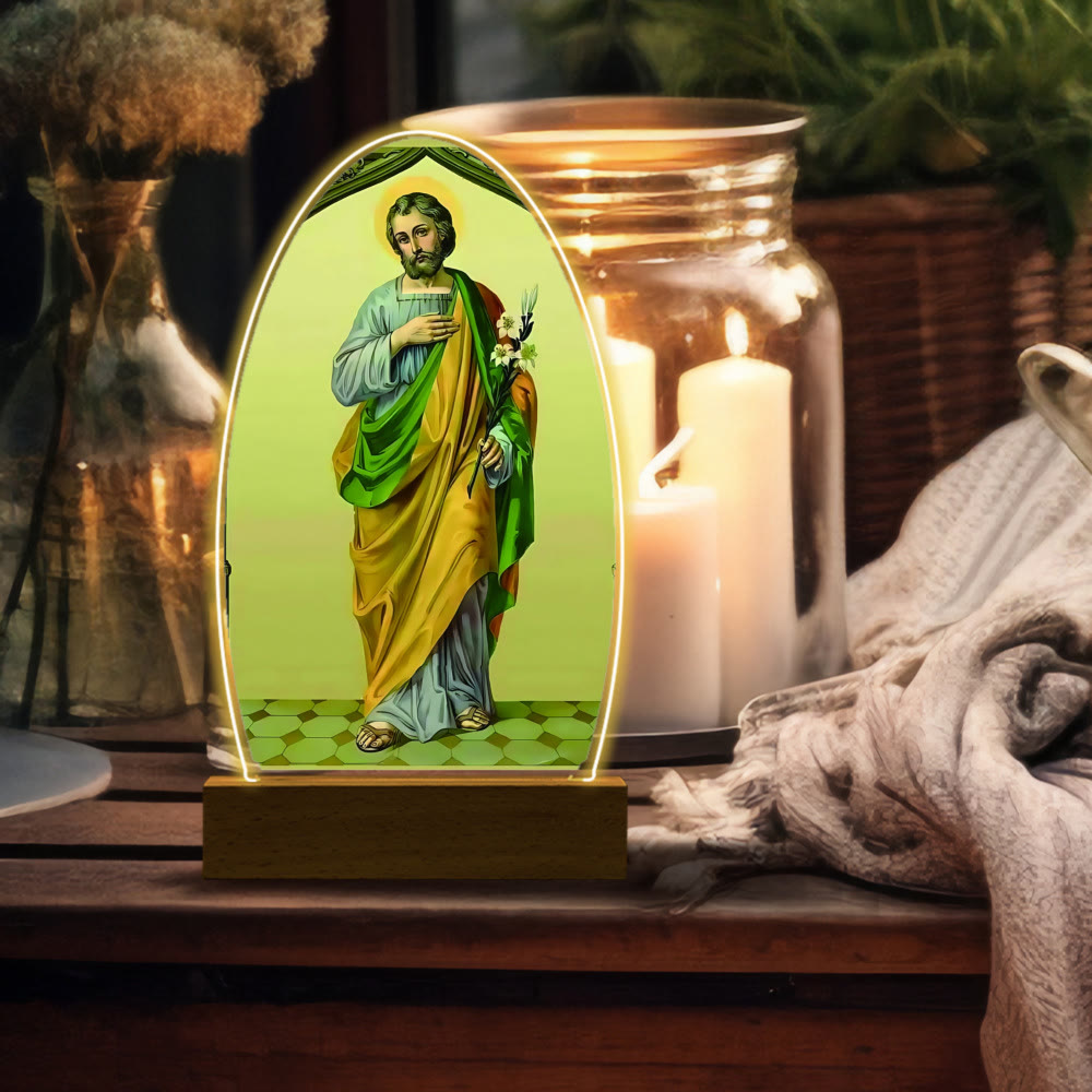 Christianartworkshop Blessed Christian Saints Night Light: Evening Companion for Reflection