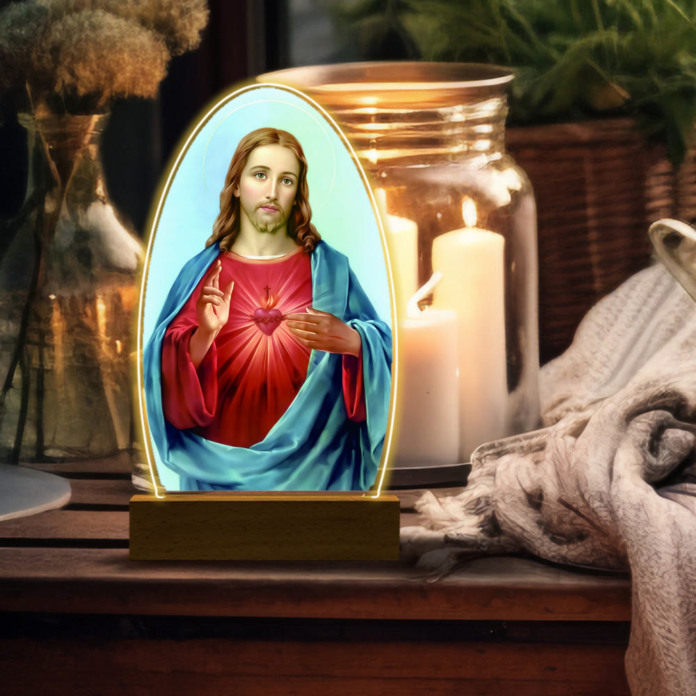 Christianartworkshop Blessed Christian Saints Night Light: Evening Companion for Reflection