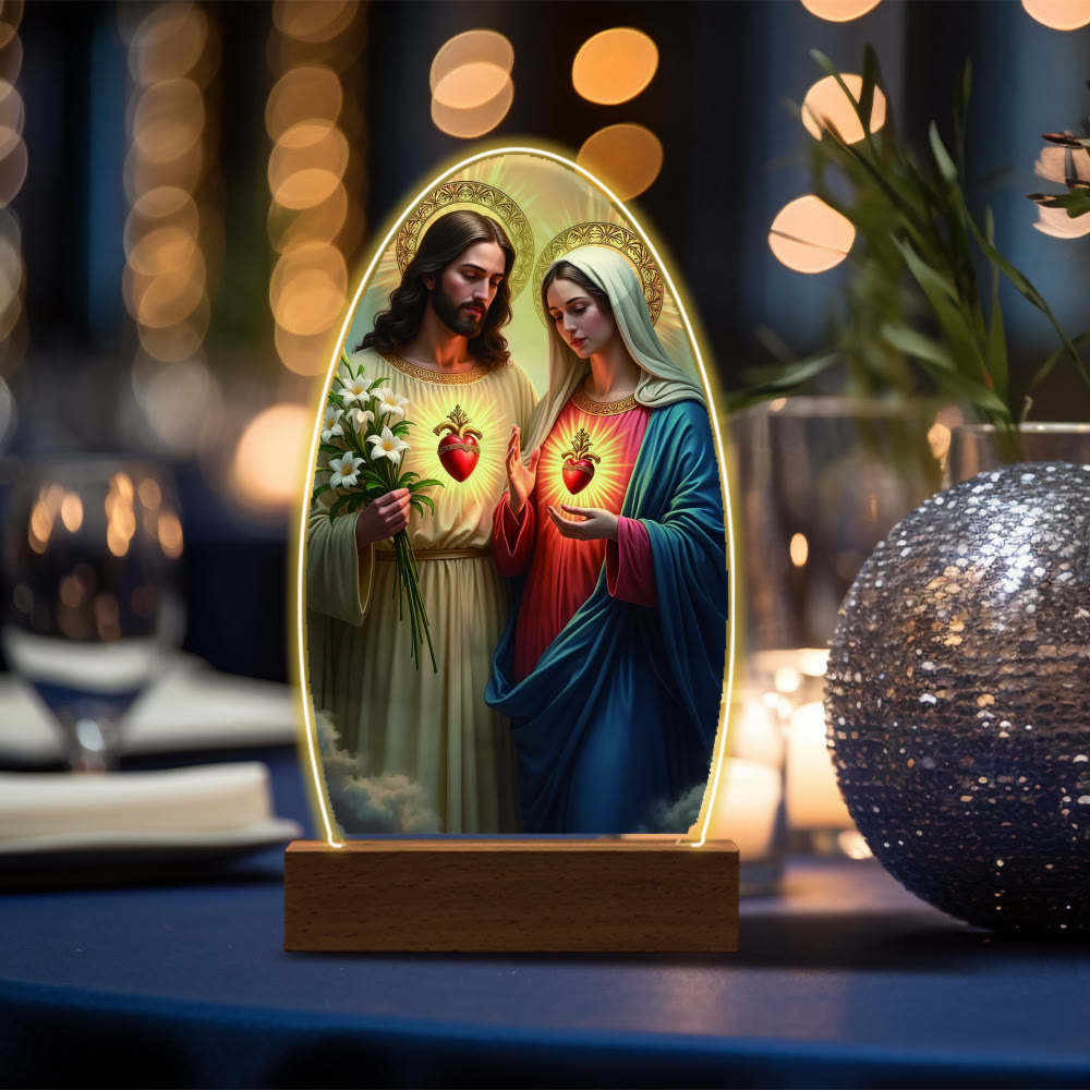 Christianartworkshop Blessed Christian Saints Night Light: Evening Companion for Reflection