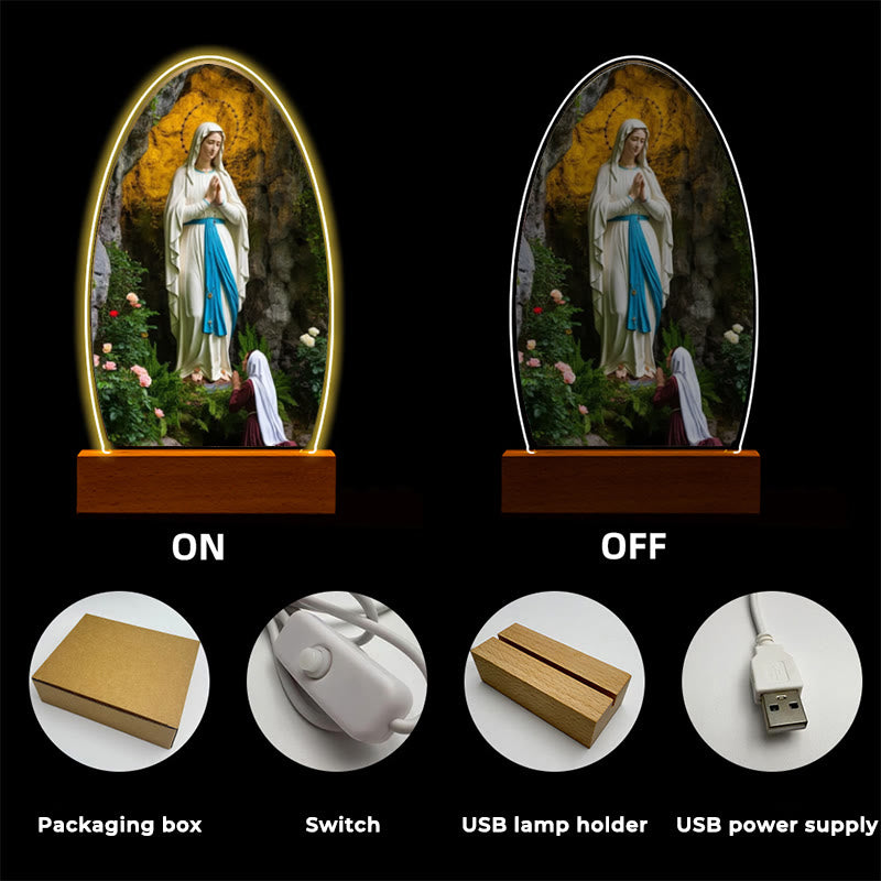 Christianartworkshop Blessed Christian Saints Night Light: Evening Companion for Reflection