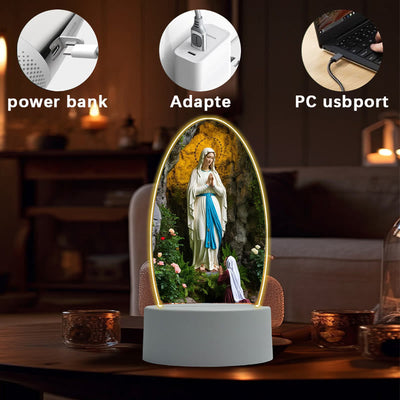 Christianartworkshop Blessed Christian Saints Night Light: Evening Companion for Reflection