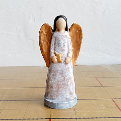 Christianartworkshop Resin Angel Nativity Desktop Ornament: A Rare Emblem of Christmas Devotion