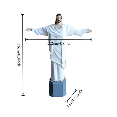 Christianartworkshop Sacred Heart Christ Desktop Decoration with Open Arms of Blessing