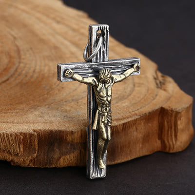 Christianartworkshop Classic Sterling Silver Crucifix Necklace: A Symbol of Faith for Daily Spiritual Connection