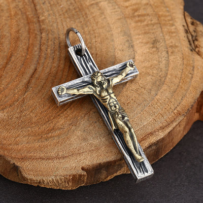 Christianartworkshop Classic Sterling Silver Crucifix Necklace: A Symbol of Faith for Daily Spiritual Connection