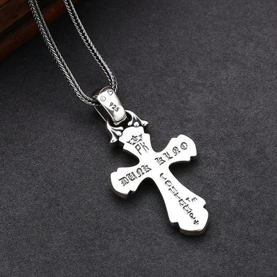 Christianartworkshop Classic Sterling Silver Cross Necklace with Dazzling Stones: A Profound Symbol of Faith