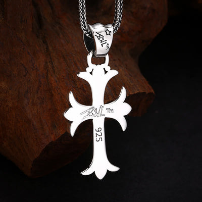 Christianartworkshop Classic Sterling Silver Cross Charm Pendant: A Timeless Accessory for Faithful Adornment