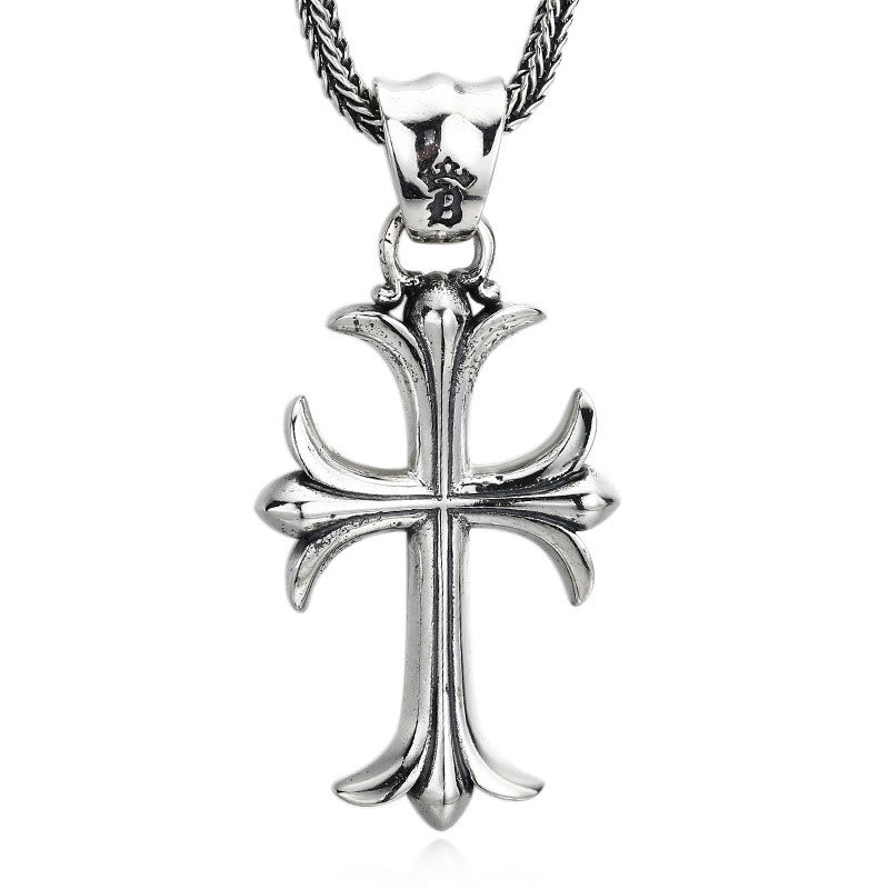 Christianartworkshop Classic Sterling Silver Cross Charm Pendant: A Timeless Accessory for Faithful Adornment