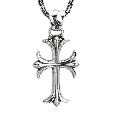 Christianartworkshop Classic Sterling Silver Cross Charm Pendant: A Timeless Accessory for Faithful Adornment