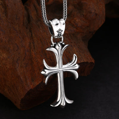 Christianartworkshop Classic Sterling Silver Cross Charm Pendant: A Timeless Accessory for Faithful Adornment