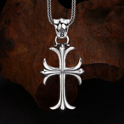 Christianartworkshop Classic Sterling Silver Cross Charm Pendant: A Timeless Accessory for Faithful Adornment