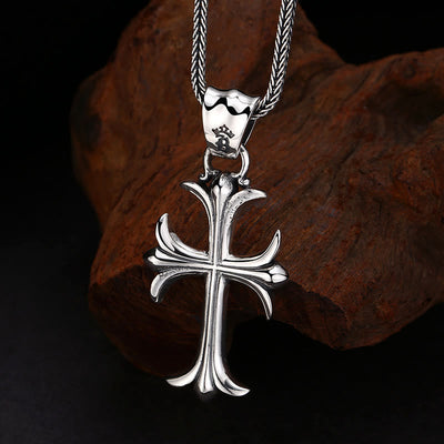 Christianartworkshop Classic Sterling Silver Cross Charm Pendant: A Timeless Accessory for Faithful Adornment