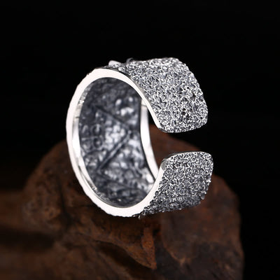 Christianartworkshop Classic 925 Silver Cross - Patterned Ring: A Profound Symbol of Faith