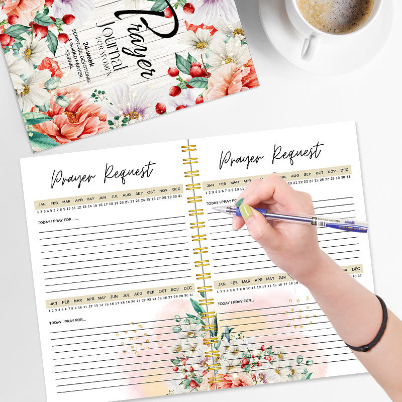 Christianartworkshop Classic Floral Prayer Journal: A Tool for 24 - Week Spiritual Nourishment