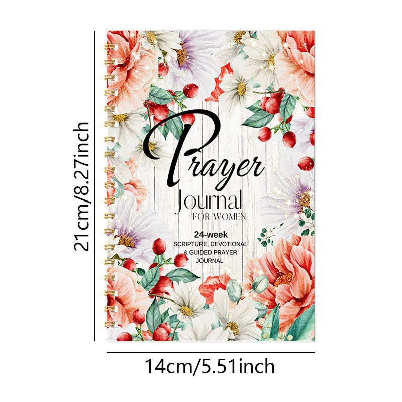 Christianartworkshop Classic Floral Prayer Journal: A Tool for 24 - Week Spiritual Nourishment