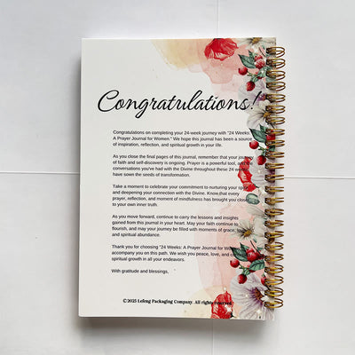 Christianartworkshop Classic Floral Prayer Journal: A Tool for 24 - Week Spiritual Nourishment