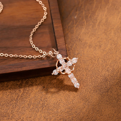 FREE Today: Modern Crowned in Faith Cross Necklace, Earrings