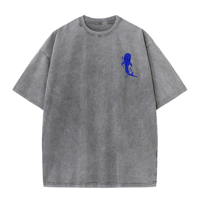 Christianartworkshop I Will Be With You Double Sided Washed Christian T-shirt