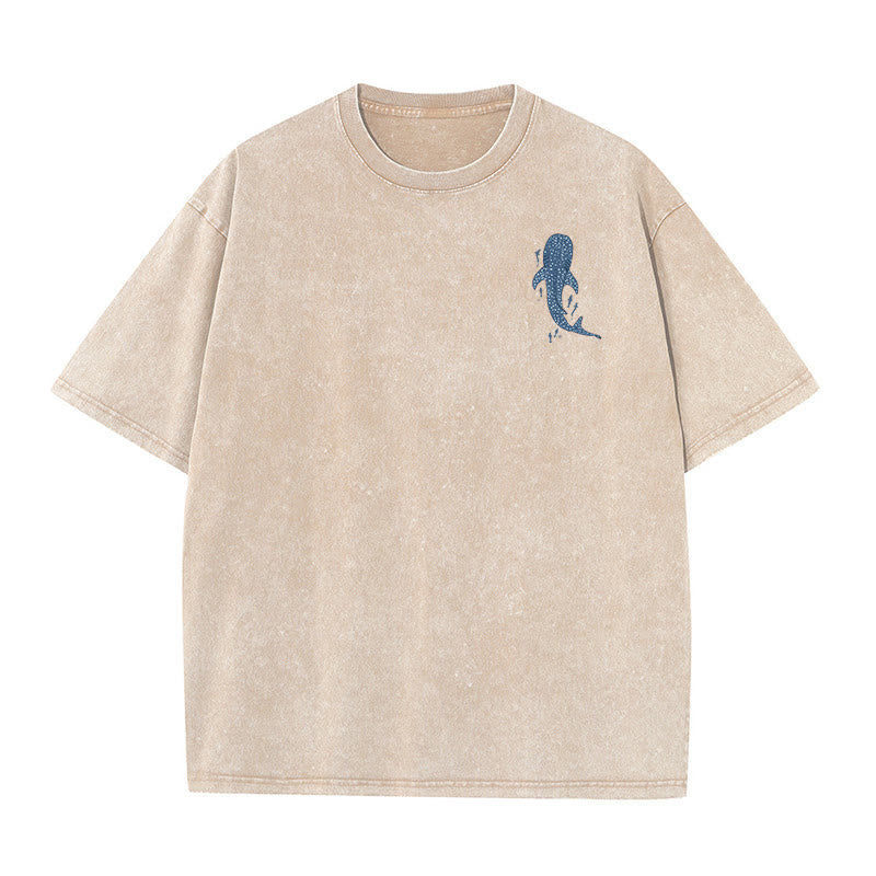 Christianartworkshop I Will Be With You Double Sided Washed Christian T-shirt