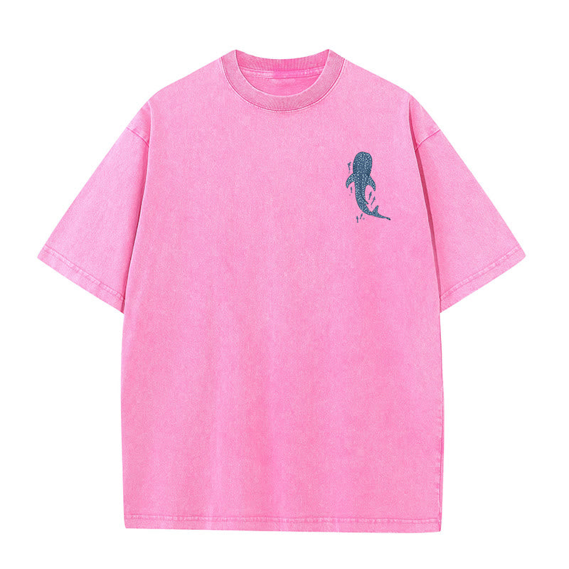 Christianartworkshop I Will Be With You Double Sided Washed Christian T-shirt