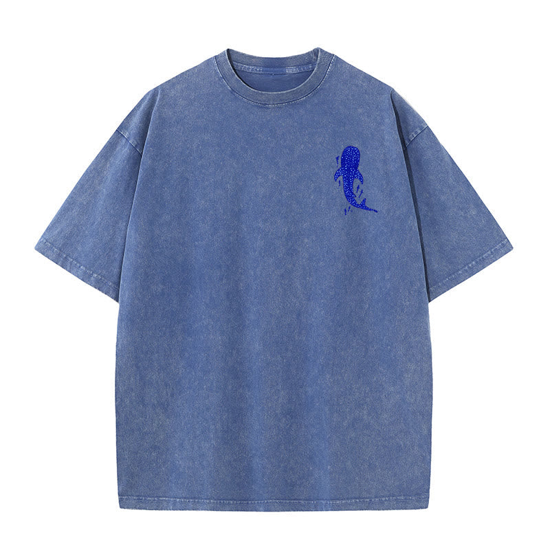 Christianartworkshop I Will Be With You Double Sided Washed Christian T-shirt