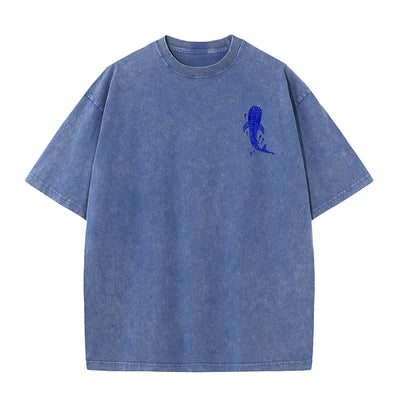 Christianartworkshop I Will Be With You Double Sided Washed Christian T-shirt