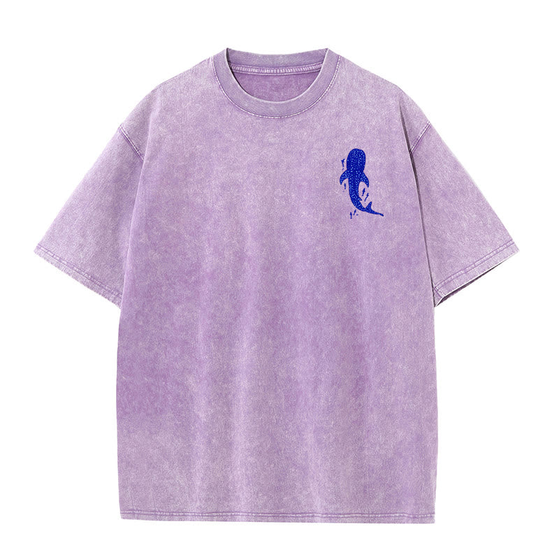 Christianartworkshop I Will Be With You Double Sided Washed Christian T-shirt