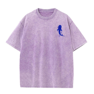 Christianartworkshop I Will Be With You Double Sided Washed Christian T-shirt